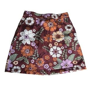Princess Highway Brandy Mini Skirt 70s Retro Floral Size 10 AU/6 US Boho Preppy